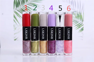 2-in-1 Eco-Friendly Matte Organic Long-Lasting <b>Gel</b> <b>Nail</b> Art Polish Double-Headed Two-Color 15ml UV Bright <b>Gel</b> - Product Image 4