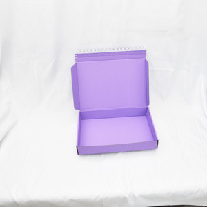 Thực tế hình ảnh hiển thị màu tím sóng quần áo bao bì Tear Strip tự niêm phong bưu phẩm vận chuyển Quà Tặng Giấy dây kéo hộp - Product Image 4