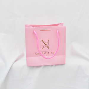 Sac cadeau en papier avec nœud papillon miniature en gros pour boîte à bijoux - Product Image 6