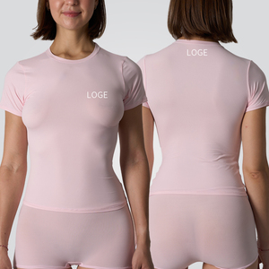 Haut de <span class=keywords><strong>Fitness</strong></span> <span class=keywords><strong>Femme</strong></span> SK1333 Manches Courtes, Coupe Slim, Léger et Respirant en 76% Polyamide 24% Élasthanne - Product Image 4
