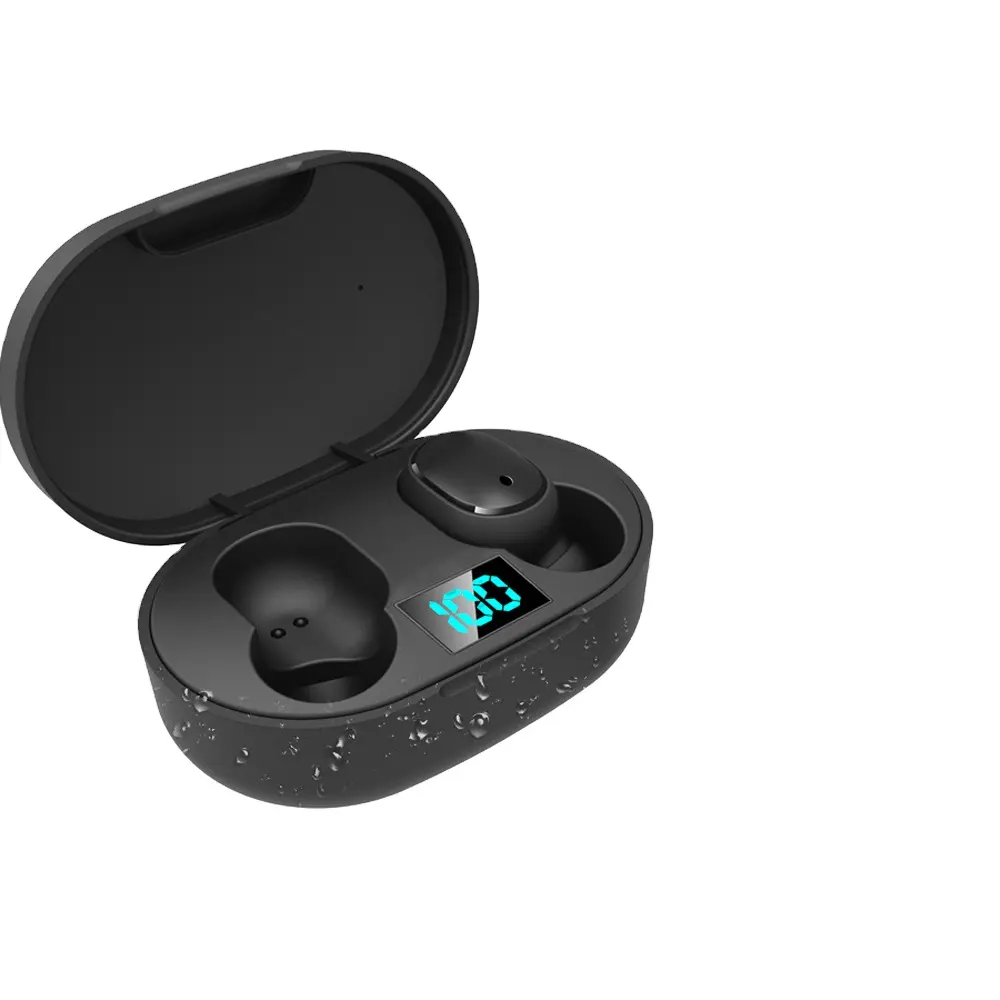 E6S Mini TWS Auricolari Vero Stereo Senza Fili Display Digitale Voice Changer Sweatproof Cuffie Per Auricolare In-Ear Auricolare