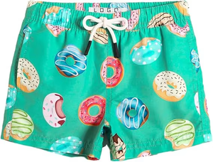 Pantaloncini da spiaggia Casual a vita media per ragazzi con chiusura a coulisse con Logo stampato pantaloncini da surf traspiranti stampa digitale - Product Image 3