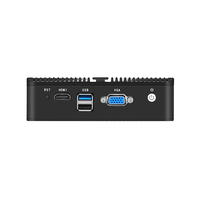Cheap 4xLan RJ45 Port Fanless Mini PCs N2840 CPU 4GB 32GB X86 Mikrotik Pfsense Router Computer Rugged Firewall PC