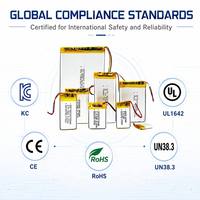 Batterie Li-ion polymère au lithium rechargeable personnalisée en usine 555075 2500mAh 4000mAh 3.7v Lipo avec certifications KC EU CE BIS