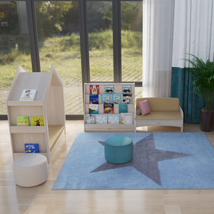 Juego de Mesa, Silla y Armario de Plástico Resistente y Ecológico para Niños, Fácil de Montar, Ideal para Guarderías y Centros de Cuidado Infantil - Product Image 2