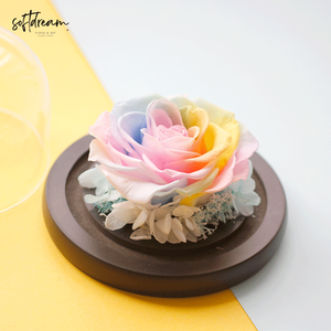 Rosa Stabilizzata Artigianale Sotto Cupola di Vetro, Ornamento Creativo per Regali all'Ingrosso, Ideale per San Valentino e Festa della Mamma - Product Image 6
