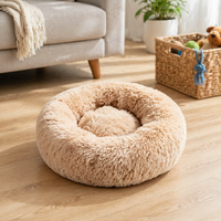 Designer Luxus Rundes Donut-Haustierbett Flauschiges Langhaar-Katzen- und Hundebett Abnehmbar Waschbar Tragbare Haustier-Sofamatte Großhandel