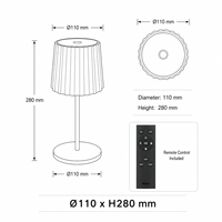 Lampe de table à LED tactile, lampe de lecture, IP65, lumière de nuit électrique moderne pour chambre à coucher, salon
