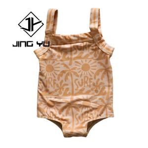 Fabricante OEM, Bikini para Niñas, Traje de Baño de Poliéster Ecológico Personalizado, Estampado Floral, Traje de Baño para Niños Pequeños - Product Image 5