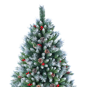 Umind thiết kế mới tiktok MX Berry Đỏ thông nón tuyết trắng Cây giáng sinh sang trọng năm mới cây - Product Image 3