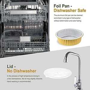 Bol en aluminium rond de 620 ml, compatible four, pour soupes et emballage alimentaire en restauration - Product Image 4