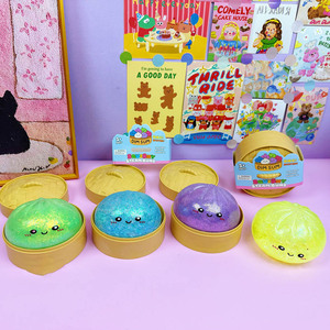 8.5cm Dumpling Squishy Mystery Box Soft Stretchy Squeeze Toy Sensory Fidget Toys for Party Favors Birthday <b>Gifts</b> - Product Image 4