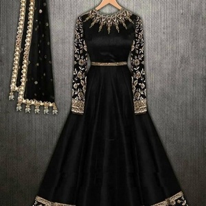 Nuevo-y-de última moda. De-Indian/pakistaní piso-longitud vestido adornado en cristal cuentas de vidrio de trabajo de la piedra para la boda = 2020 - Product Image 1