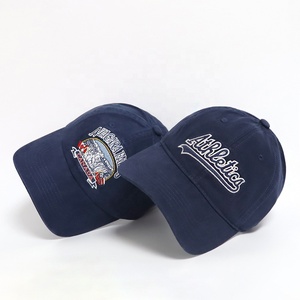 Servizio OEM/ODM, Cappello da Baseball Vintage in Cotone Blu Navy con Logo Ricamato Personalizzato, 6 Pannelli, per Uomo, Stile Sportivo, Vendita all'Ingrosso - Product Image 6