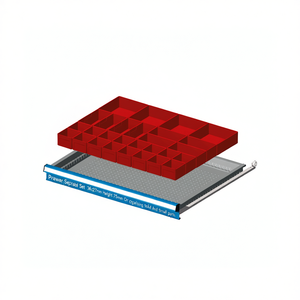 Ensemble de séparateurs de tiroirs Fami 36x27mm, hauteur frontale 75mm, pour organiser les outils et les petites pièces - Product Image 3
