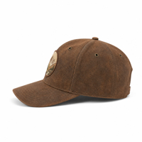 Casquette de baseball vintage 6 panneaux automne-hiver, logo brodé personnalisé, casquette structurée en daim avec fermeture snapback pour homme
