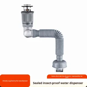 Dispositif moderne anti-odeur drain horizontal mural avec <span class=keywords><strong>joint</strong></span> en silicone anti-insectes pour l'amélioration du <span class=keywords><strong>lavabo</strong></span> de la cuisine de la salle de bain - Product Image 5