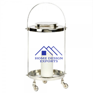 Votivo para centros de mesa de boda y decoración de pasillo para el hogar, hoteles y restaurantes, portavelas de aluminio con vidrio transparente - Product Image 3