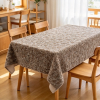 Nappe rectangulaire luxueuse en tissu bouclé texturé, couverture de table décorative, taille personnalisée pour la salle à manger, les banquets et la décoration de mariage