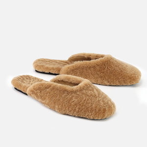 Mocassini e <span class=keywords><strong>Ciabatte</strong></span> Personalizzate alla Moda da Donna, Pantofole Pelose da <span class=keywords><strong>Casa</strong></span> in Soffice e Ricciuta Pelliccia di Montone, Calde e Invernali in Morbido Pile di Peluche - Product Image 1