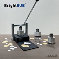 Outils de poinçonnage manuels pour disques ronds en aluminium BrightSUB, matrices de poinçonnage circulaires compactes pour tôles, actionnées à la main, Longstar