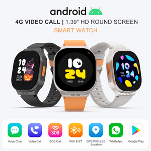 Nouvelle Montre 4G pour Enfants 2026 GPS Android Carte SIM <span class=keywords><strong>Appel</strong></span> Vidéo Caméra <span class=keywords><strong>WhatsApp</strong></span> Cadeau avec Protection d'Écran - Product Image 1