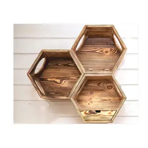 Charei — étagère murale en bois pour chat, étagère hexagonale, suspension au mur en nid d'abeille