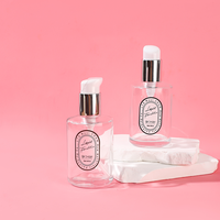 Logo personnalisé prix d'usine 60ml 120ml bouteille en verre pour cosmétiques sérum liquide avec pompe à bec argenté pompe à bec de canard vente en gros