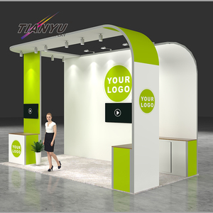 3x6 bán lẻ thương mại công bằng triển lãm Thiết bị xây dựng gian hàng cong thiết kế 3D ý tưởng thương mại hiển thị triển lãm triển lãm - Product Image 4