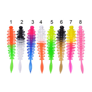 Pêche douce truite leurre Silicone appâts Wobbler <span class=keywords><strong>Swimbait</strong></span> PescaArtificial ver appâts 55mm 1.2g 15 pièces matériau écologique - Product Image 2