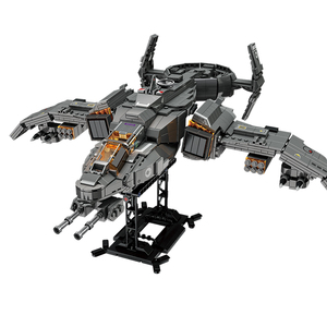 ZHEGAO Serie de <span class=keywords><strong>Ciencia</strong></span> Ficción, Avión de Combate Escorpión, Bloques de Construcción, Juguetes con Alas Giratorias, Helicópteros y Jets, Ladrillos de Juguete - Product Image 5