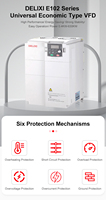 Convertisseur de fréquence monophasé Delixi 380v 500kw 500kva 440 60Hz 25 Kw 22kw Ip65 Ip67 50 60 Hz 220v 50htz Vfd Inverter Drive