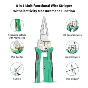 Đa chức năng dây vũ nữ Thoát y 8-in-1 thép không gỉ kim-mũi kìm với điện đo lường cho cắt và kéo dây - Product Image 3