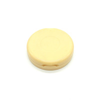 Vente en gros de boîtes compactes en plastique rondes avec logo personnalisé, à couvercle rabattable, avec miroir, emballage cosmétique vide pour les marques de maquillage