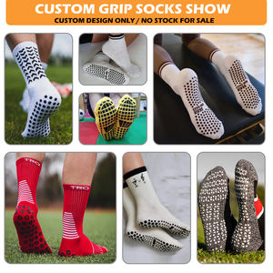<span class=keywords><strong>Calcetines</strong></span> Deportivos <span class=keywords><strong>Antideslizantes</strong></span> de Calidad para Hombre, Diseño Personalizado con Logotipo en la Parte Inferior, <span class=keywords><strong>Calcetines</strong></span> de Fútbol con Agarre - Product Image 5