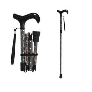 Bastón de Fibra de Carbono Impreso con Tema Navideño, Soporta 100 kg, Ultraligero, para Personas Mayores - Product Image 2