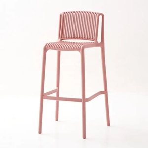 Hot Sale Modern Kitchen Counter Outdoor Athletic Club Sport OEM Colors Plastic Tall Bar <b>Chair</b> - Product Image 3