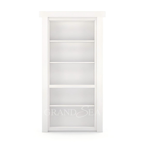 Estantería Moderna Empotrada con Puerta Oculta para Dormitorio, Apartamento o Exterior - Product Image 6