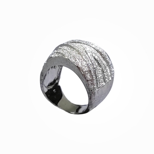 2024 nuovo Design unico completo diamante e zircone 925 argento Moissanite da uomo e da donna Elden anello gioielli - Product Image 1