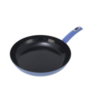 Sartén antiadherente de aluminio Maifan Stone de 28 cm para cocinar en casa con mango azul - Product Image 1