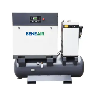 Compressores de ar rotativos para máquina de corte a laser, similar a atlas copo 22 kw 30 hp 15 bar ~ 16 barras 4 em 1 com secador de ar