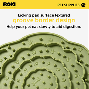 Comedero Lento de Silicona con Forma de Flor, Tapete para Lamer, Tazón de Alimentación para Mascotas con Ventosa, Comedero para Perros y Gatos para Uso en Interiores - Product Image 4