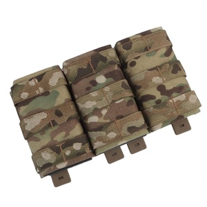 กระเป๋า5.56แนวยุทธวิธีกระเป๋านิตยสารแบบเปิดด้านบนสามชั้นทนทานไนลอน & โพลีเอสเตอร์สำหรับกระเป๋าอุปกรณ์เสริมเสื้อกั๊ก - Product Image 1