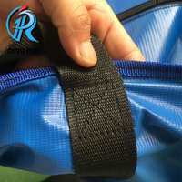 Emballage de voyage personnalisé Déménagement Sacs de sport durables et étanches en PE tissé avec fermetures à glissière et poignées de transport