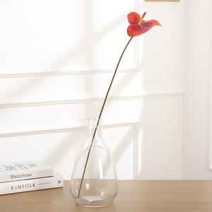 Fleurs artificielles Anthurium à toucher réel pour centres <span class=keywords><strong>de</strong></span> table, <span class=keywords><strong>d</strong></span>écorations <span class=keywords><strong>de</strong></span> mariage, festivals et arrangements floraux - Product Image 4