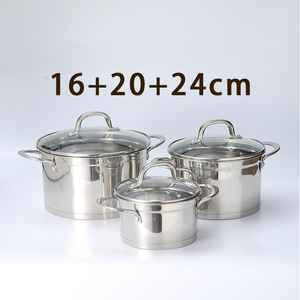 8 Stuks Klassieke Moderne Mode Roestvrij Staal Kookgerei Set Steamer Europa Us Stijl Universele Bodem <span class=keywords><strong>5</strong></span> Lagen Glazen Afdekking Keuken - Product Image 5