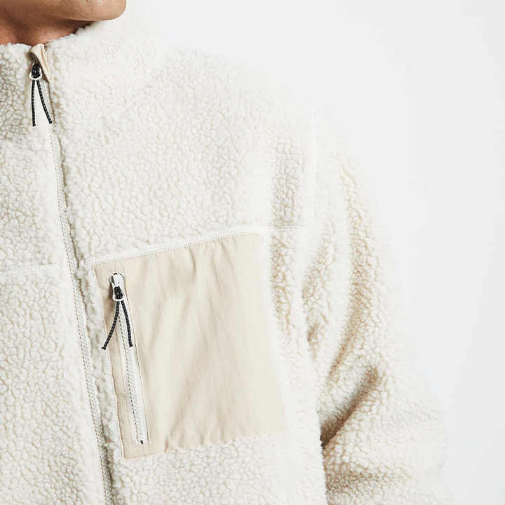 Custom Logo Blank Wholesale Sherpa Wool Jacket With Hood Fleece Winter