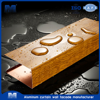 Prix de gros Aluminium 4x8 Maison Décoration de Toit Plafond Moderne Design Bois Style Isolation Acoustique Plafond Intérieur En Métal