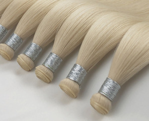 Newest Wholesale Orient Fashion NewRemy Slavic Virgin Hair Light Color <b>Sewing</b> Machine 20 30 Inch Russian Layered Genius Weft - Product Image 6