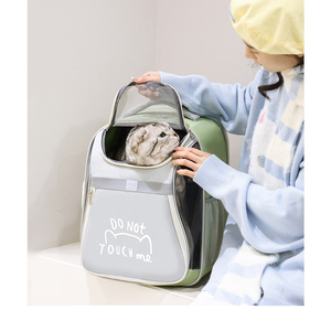 Sıcak satış moda kedi köpek açık taşıyıcı evcil hayvan çantası taşınabilir nefes kare evcil hayvan sırt çantası Oxford kumaş + PVC açık kapatma - Product Image 5